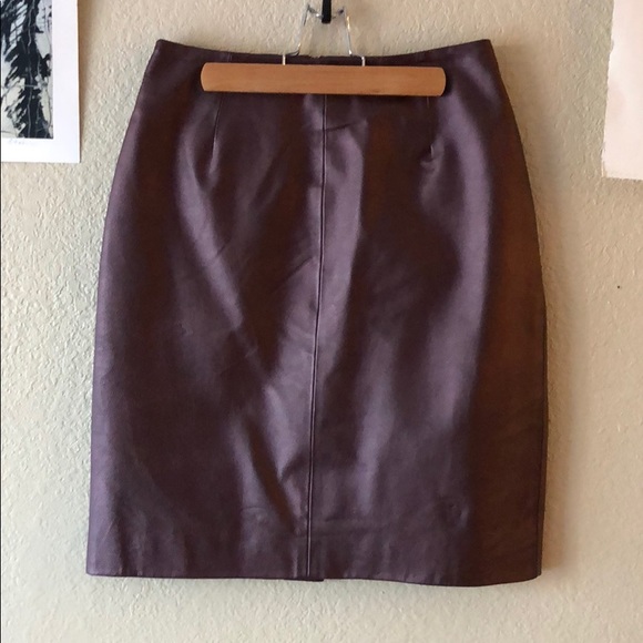 Margaret Godfrey Dresses & Skirts - {Margaret Godfrey} - 6- Leather Pencil Skirt